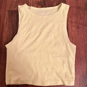 Cropped Mini Yellow Tank